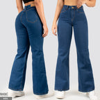 Pack Mom Flare Mujer Denim 2 Unidades
