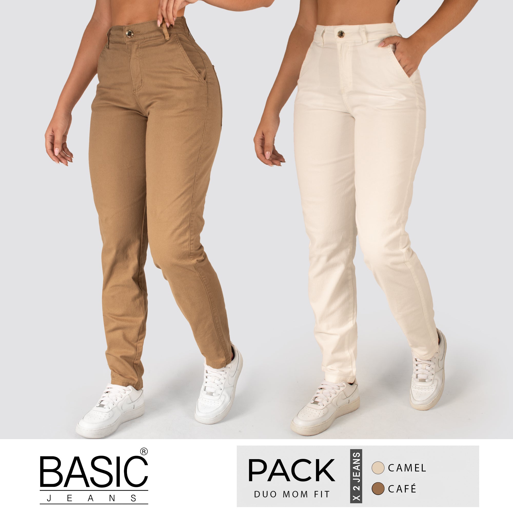 Pack Mom Fit Duo (Cafe-Marfil) 2 Unidades