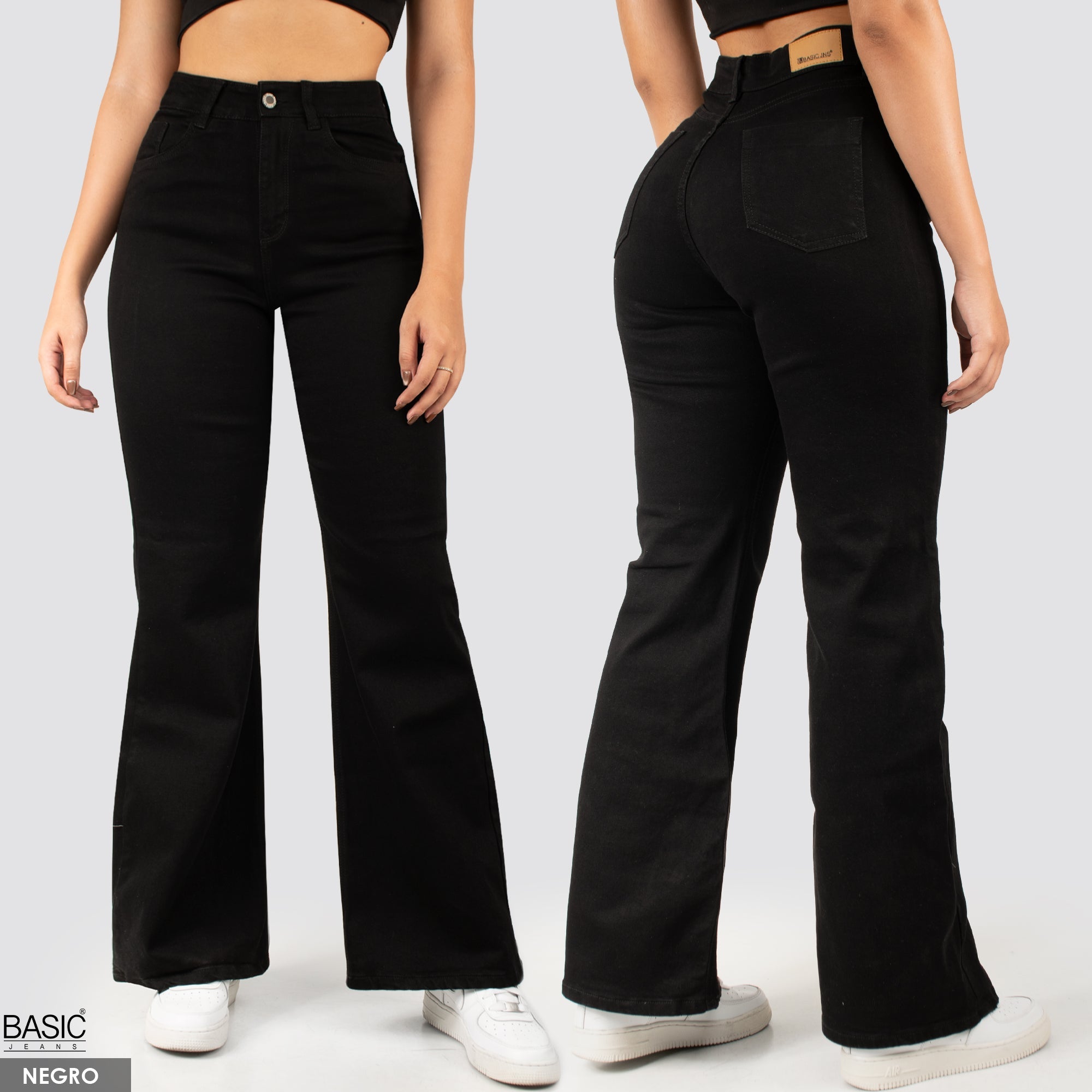 Pack Mom Flare Mujer Denim 2 Unidades