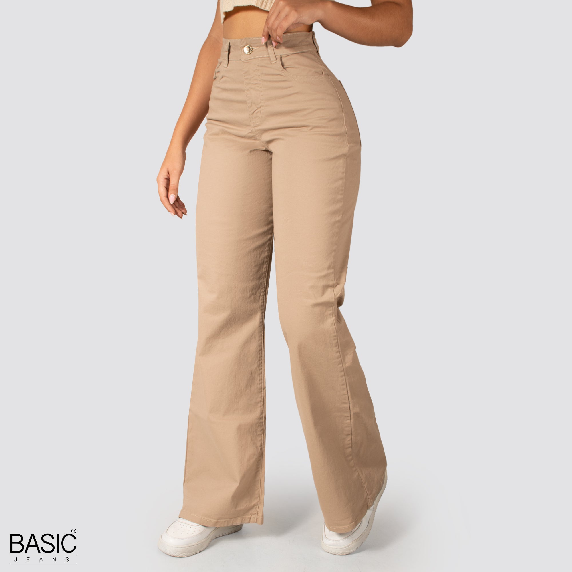 Pack Mom Flare Mujer Color (Marrón-Camel ) 2 Unidades