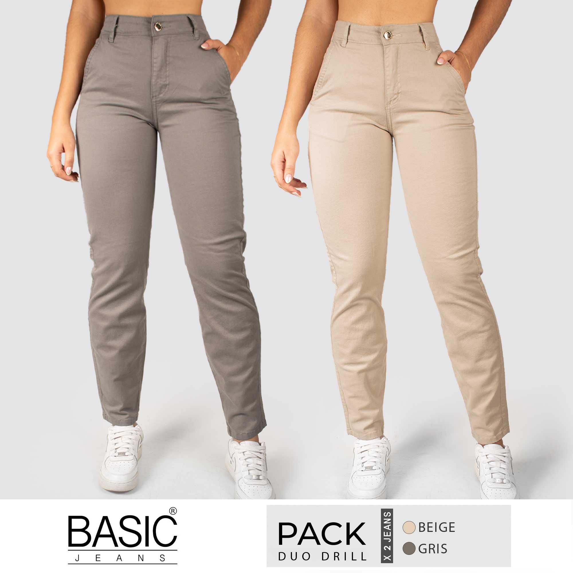 Pack Mom Dril Color 2 Unidades